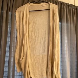 tan cardigan